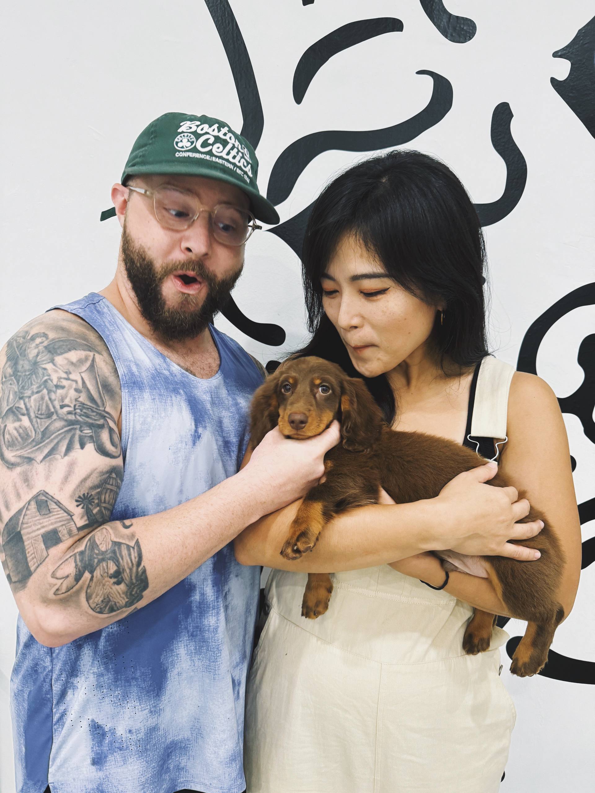 Hello Human puppies and kittens owner portrait 5